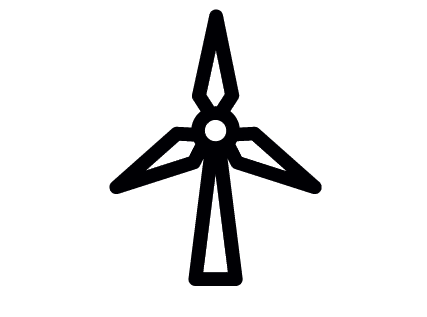 Wind turbine icon